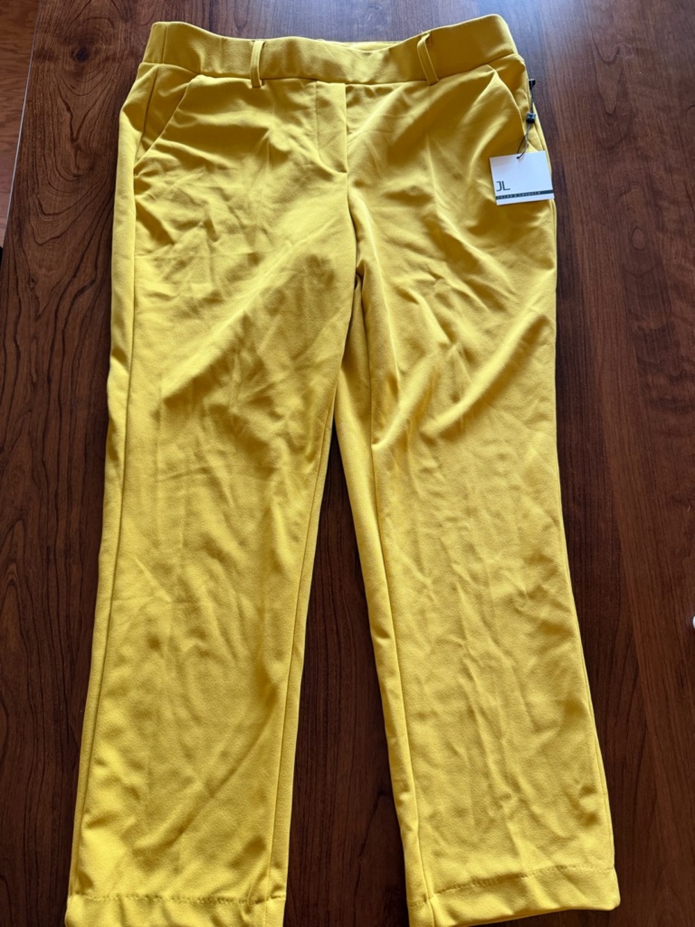 Jules & Leopold Golden Yellow Ankle Pants NWT L